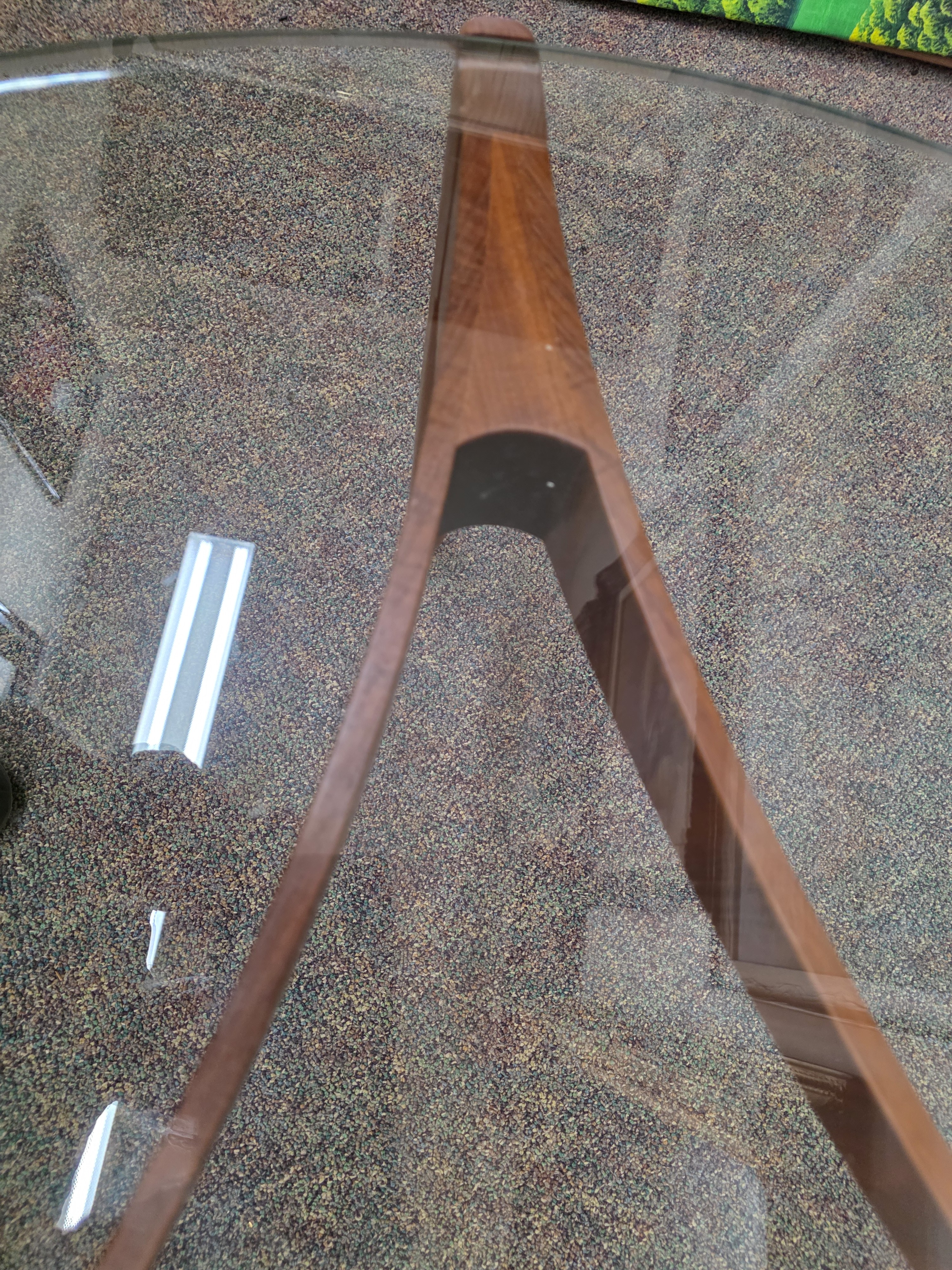 1960s Midcentury Modern Teak Coffee Table by Sven Ellekaer for Christian Linneberg 39", detail 6