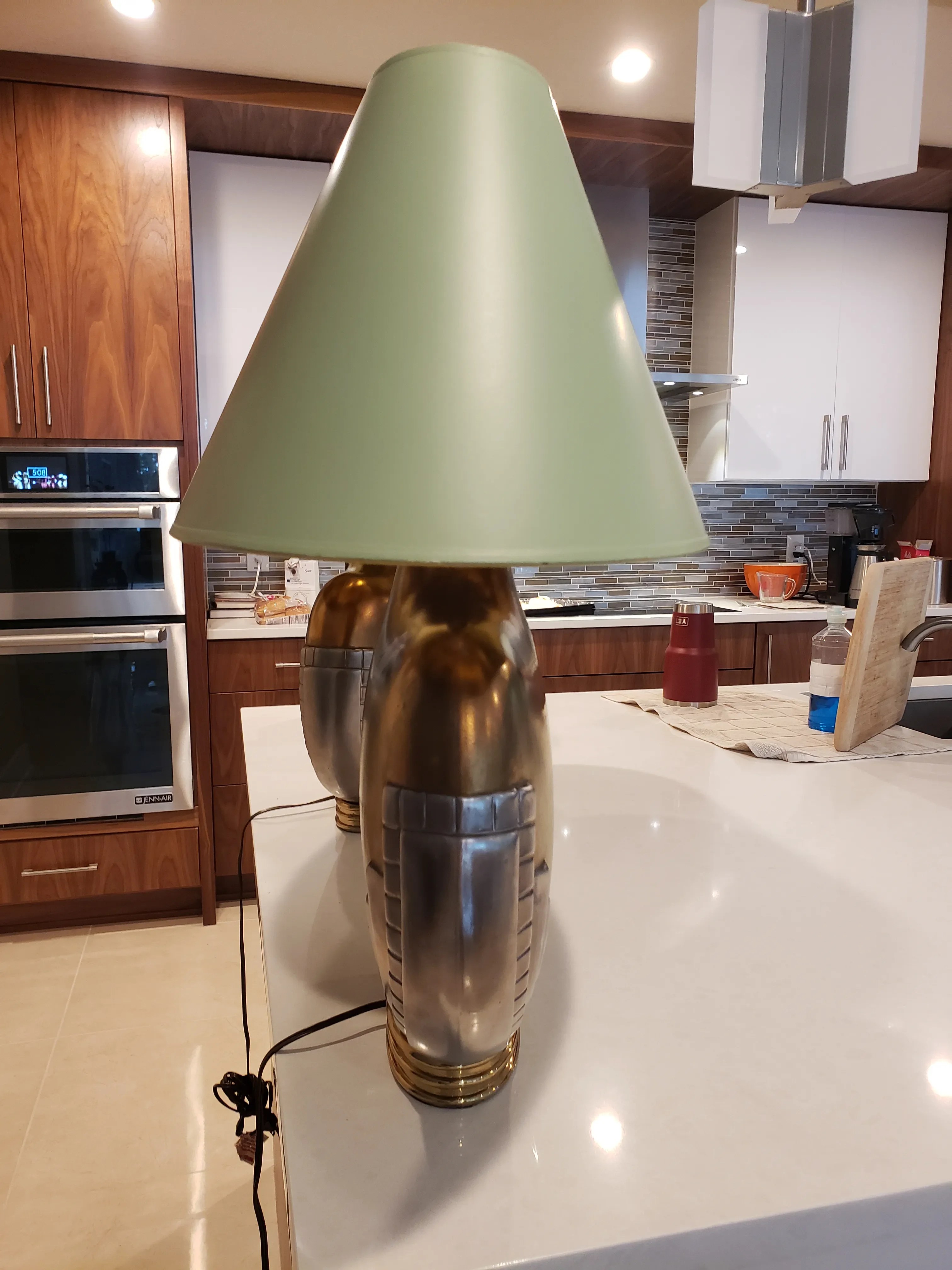 Art Deco Table Lamps With Shades - a Pair, detail 3