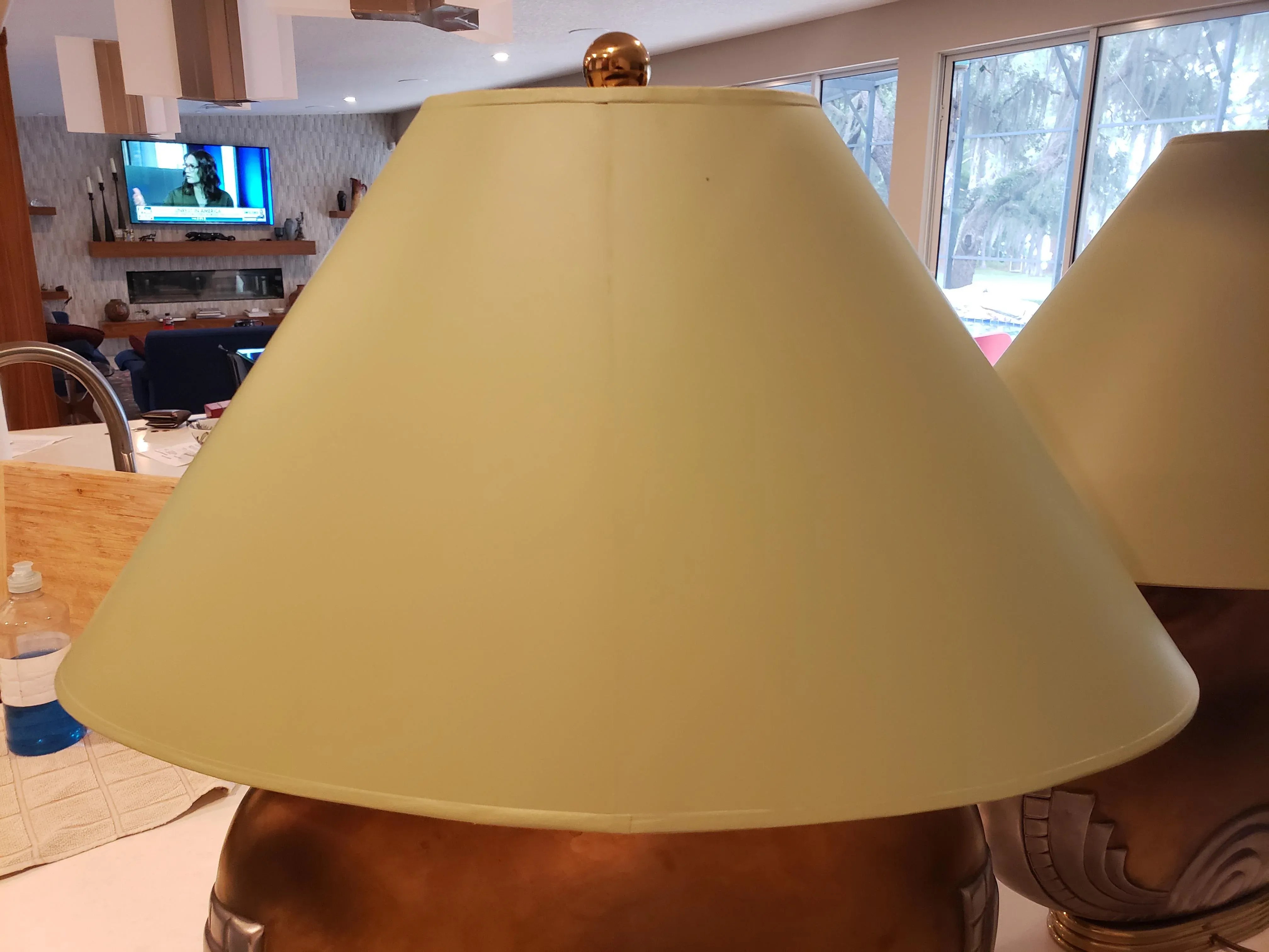 Art Deco Table Lamps With Shades - a Pair, detail 5