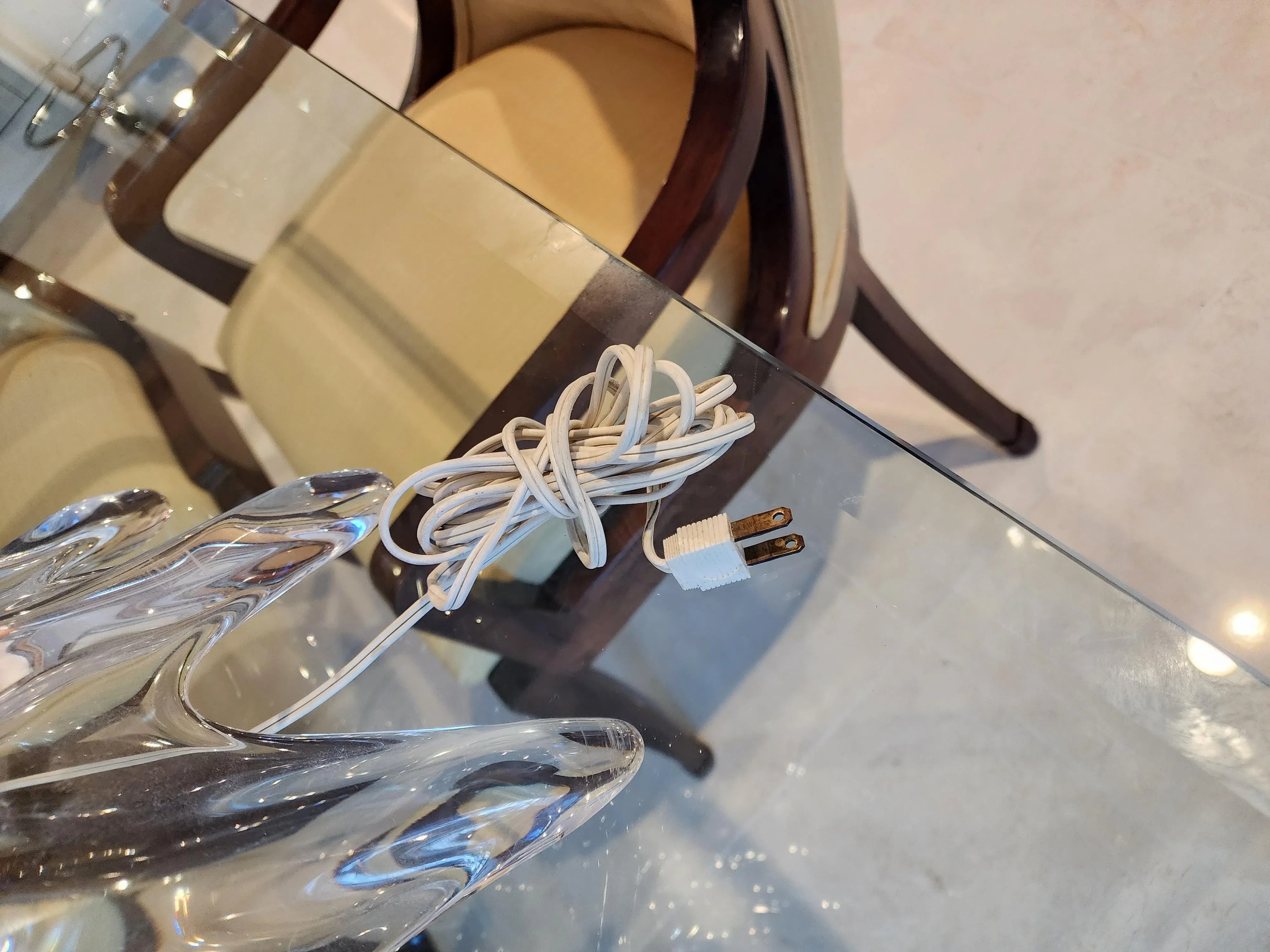 Large 1960s Mid-Century Modern Hand-Blown Murano Style Glass Sculptured Lamp, detail 10