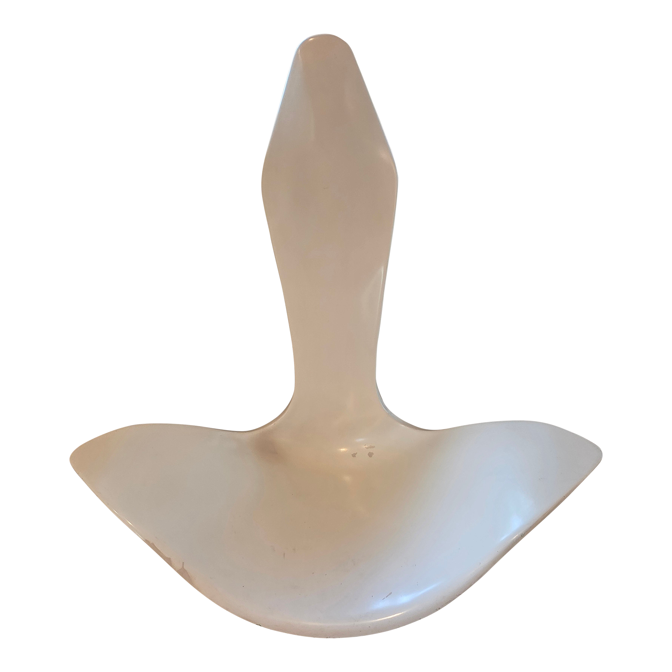 Midcentury White Tulip Chair Attributed to Erwin & Estelle Laverne