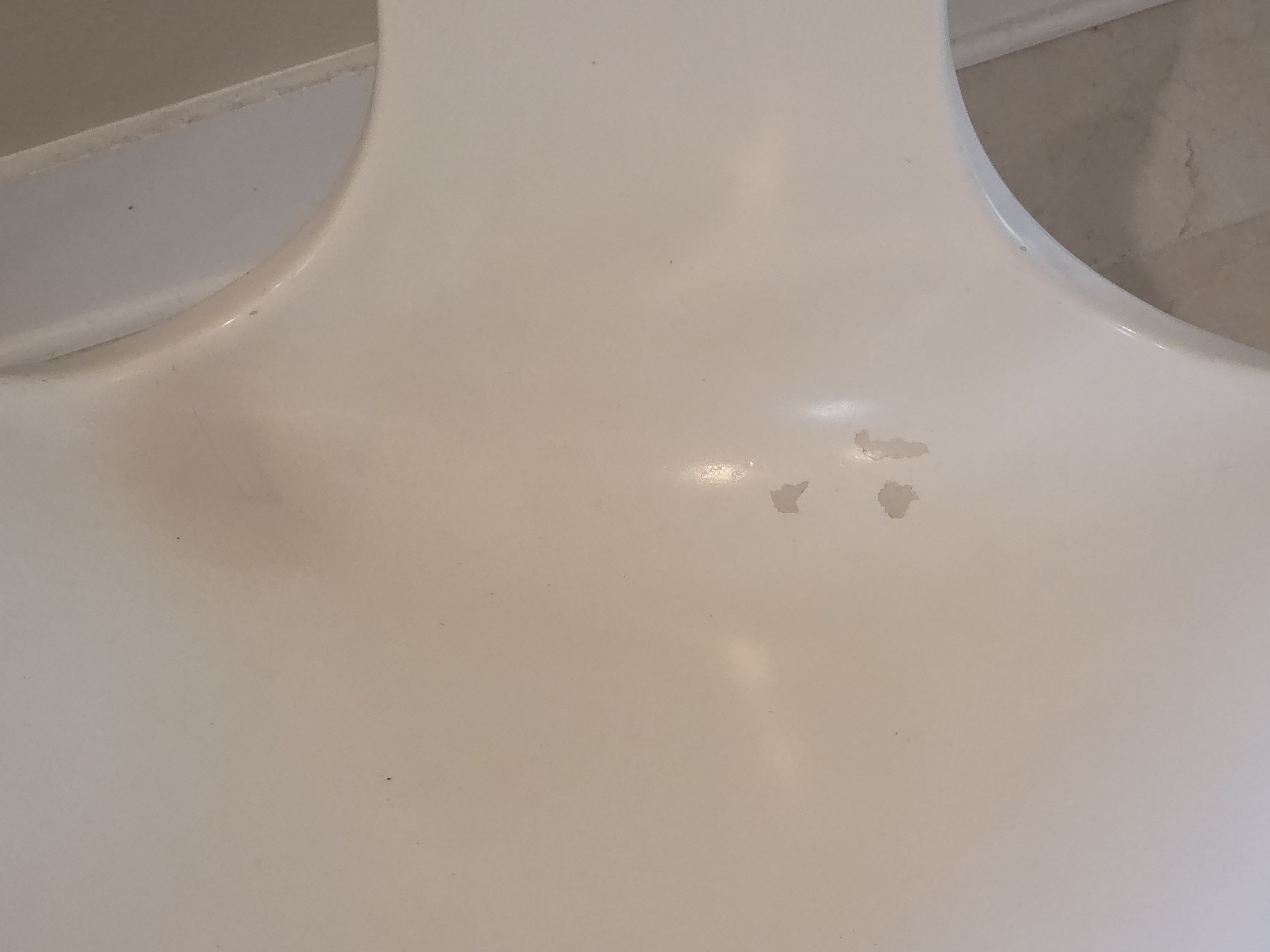 Midcentury White Tulip Chair Attributed to Erwin & Estelle Laverne, detail 8