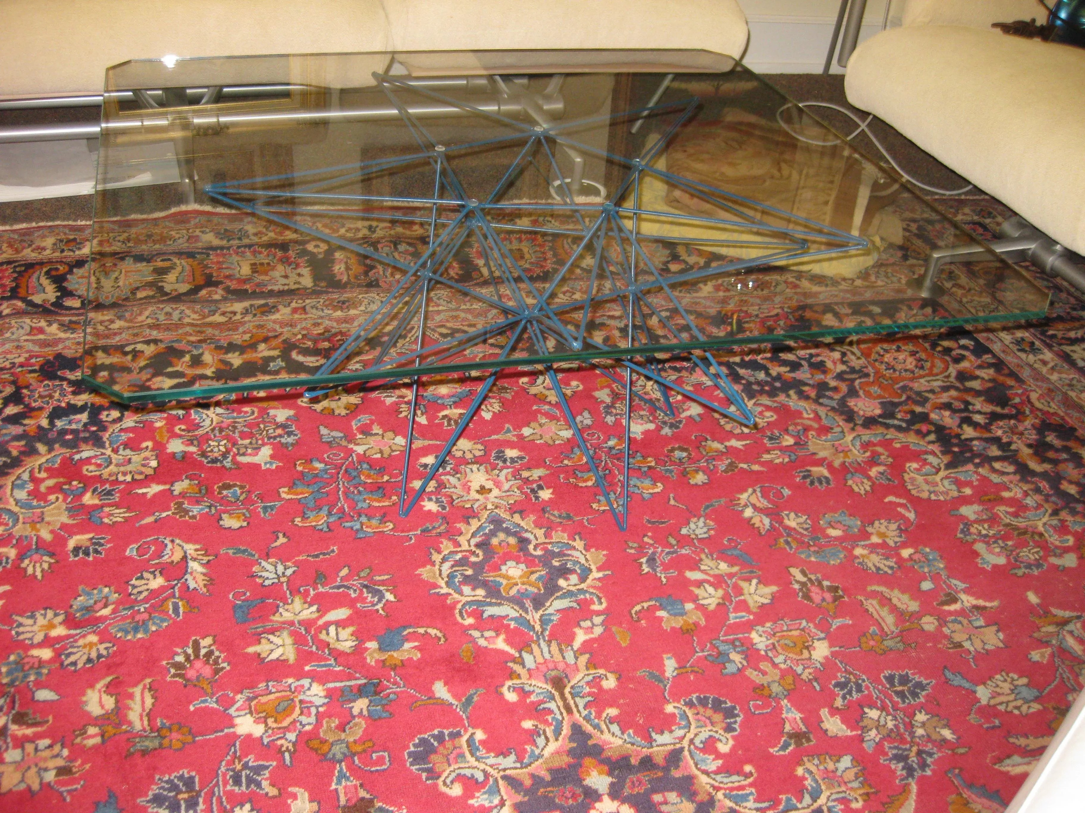 Rene Brancusi Sculpture Metal Coffee Table, detail 4