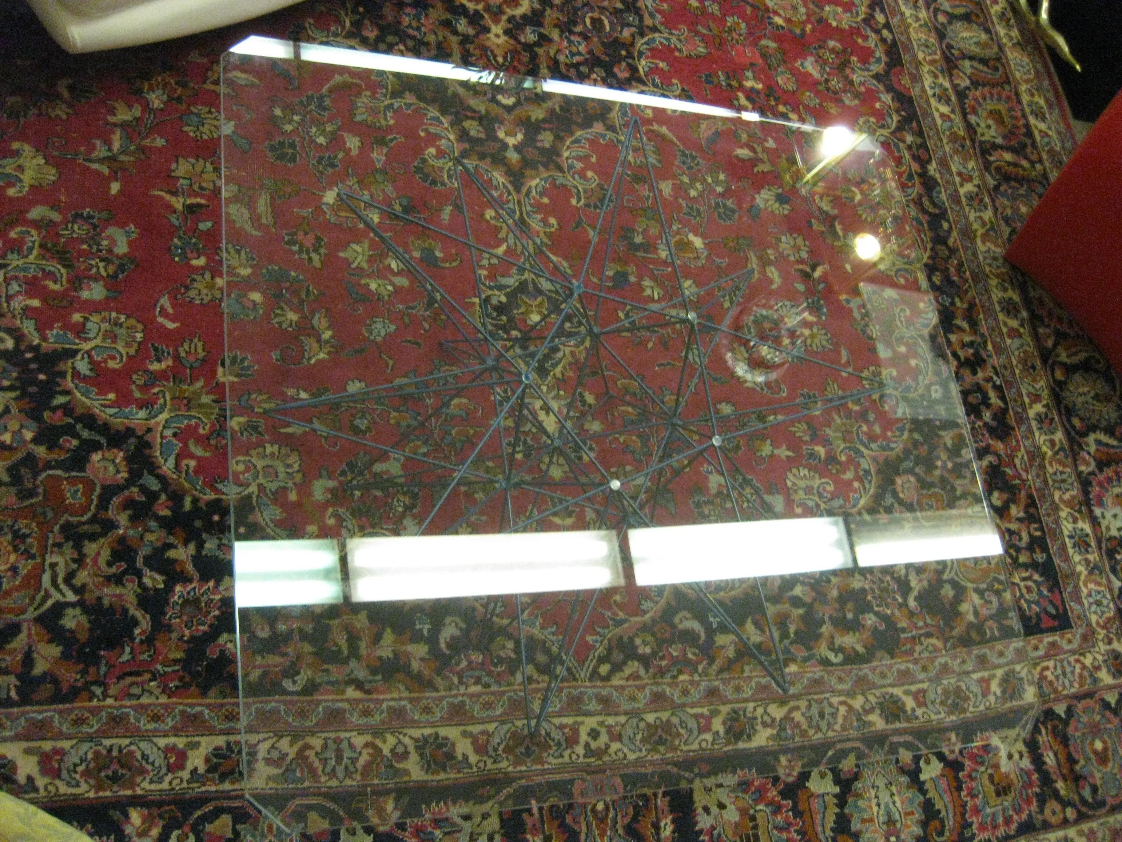 Rene Brancusi Sculpture Metal Coffee Table, detail 5