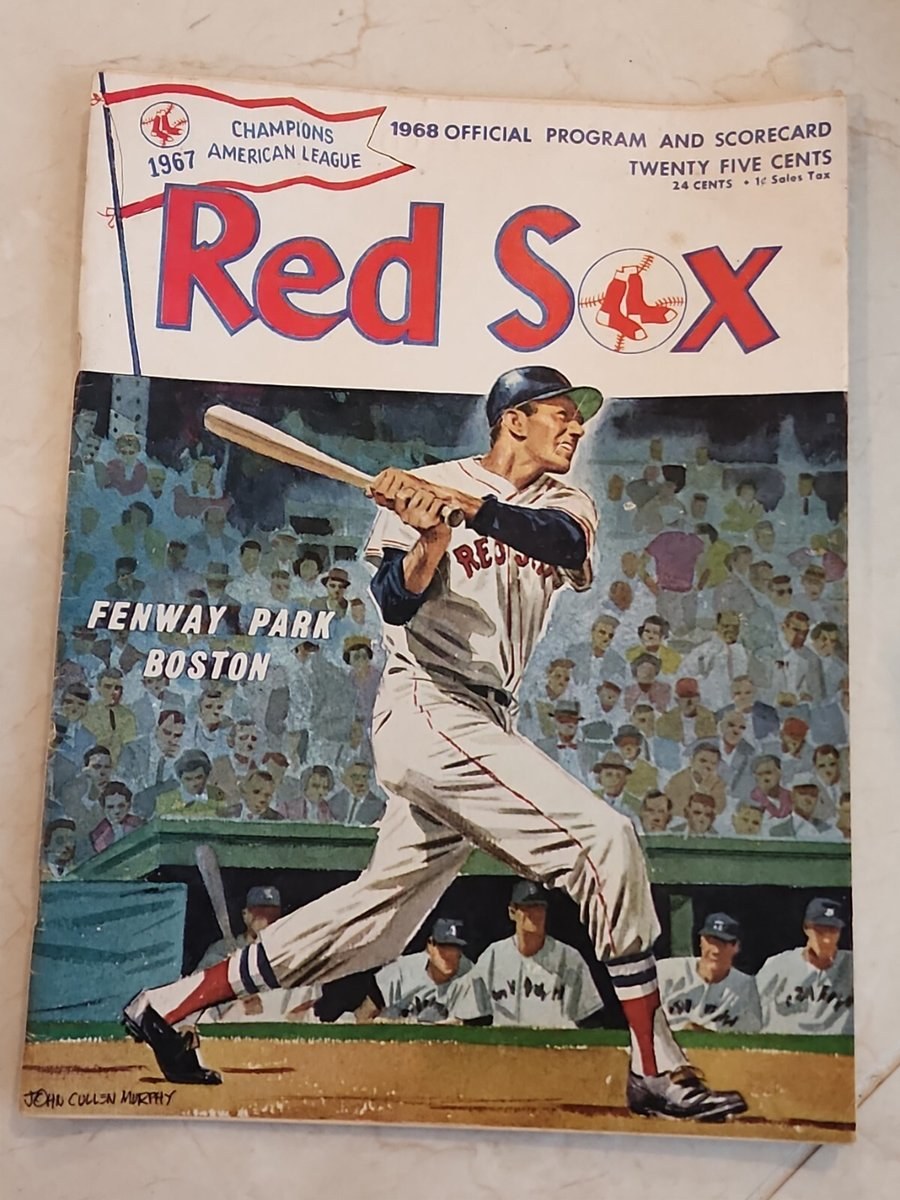 1968 Boston Red Sox vs Oakland A's Championship Series Program at Fenway Park