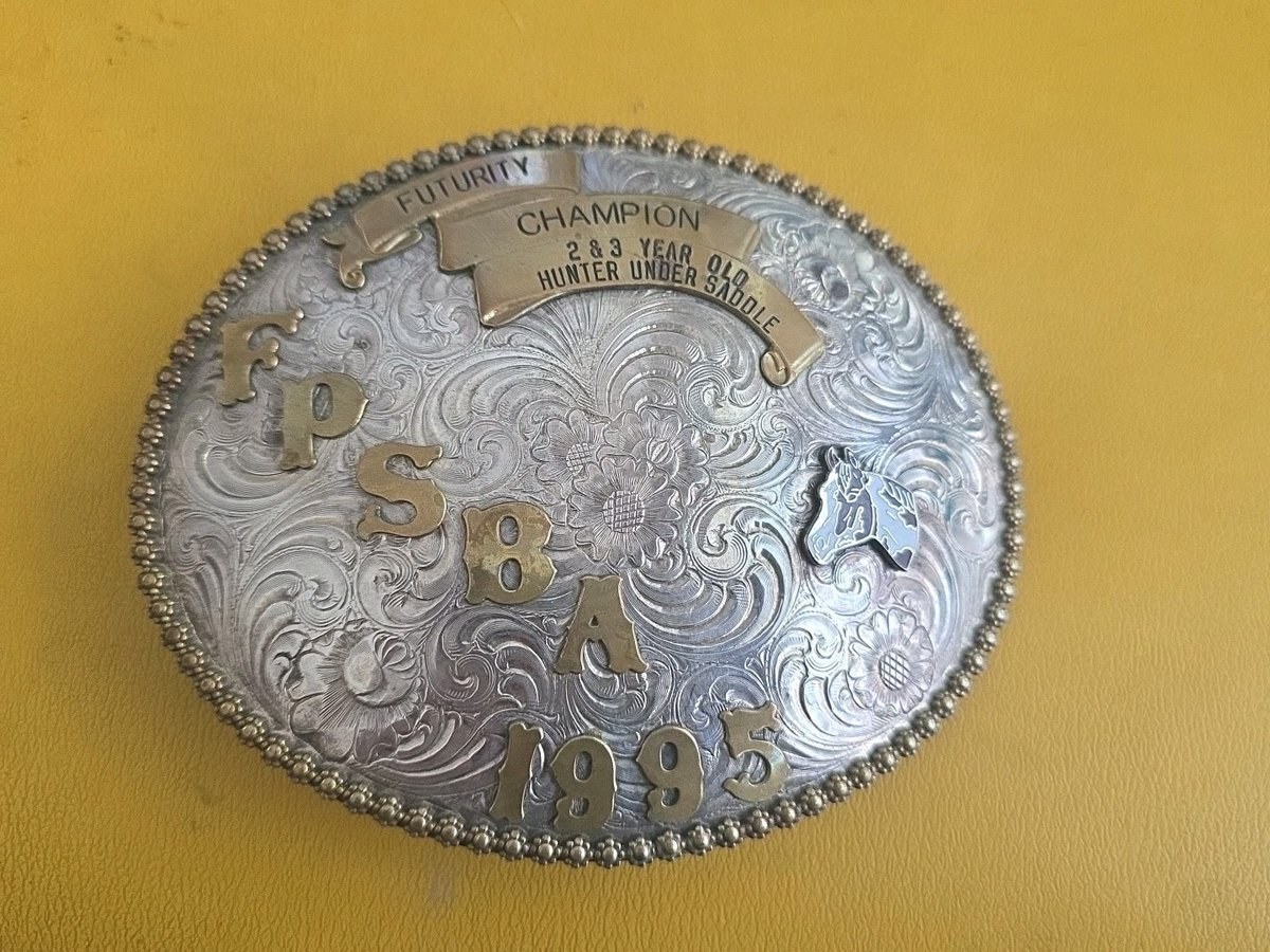 Furturity Champion Buckle Cowboy Rodeo FPSBA 1995 Champion Western Trophy 