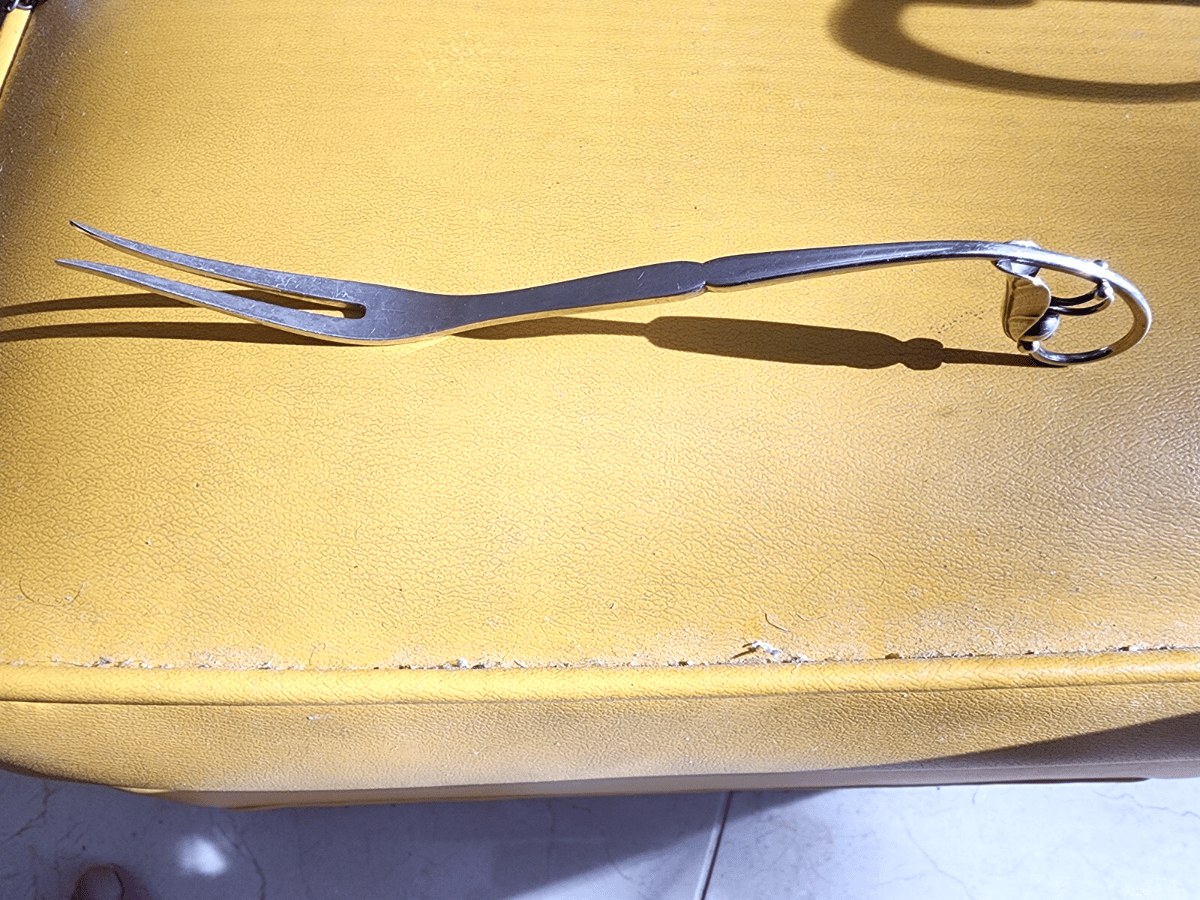 Georg Jensen #21 Sterling Silver 7 3/8" Cold Meat Fork