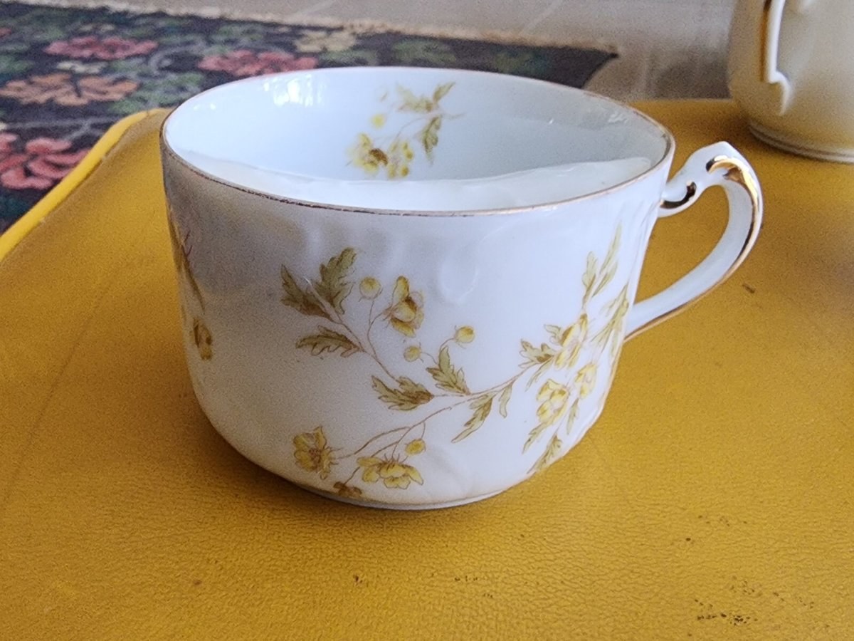 Haviland Limoges Antique Mustache Cup