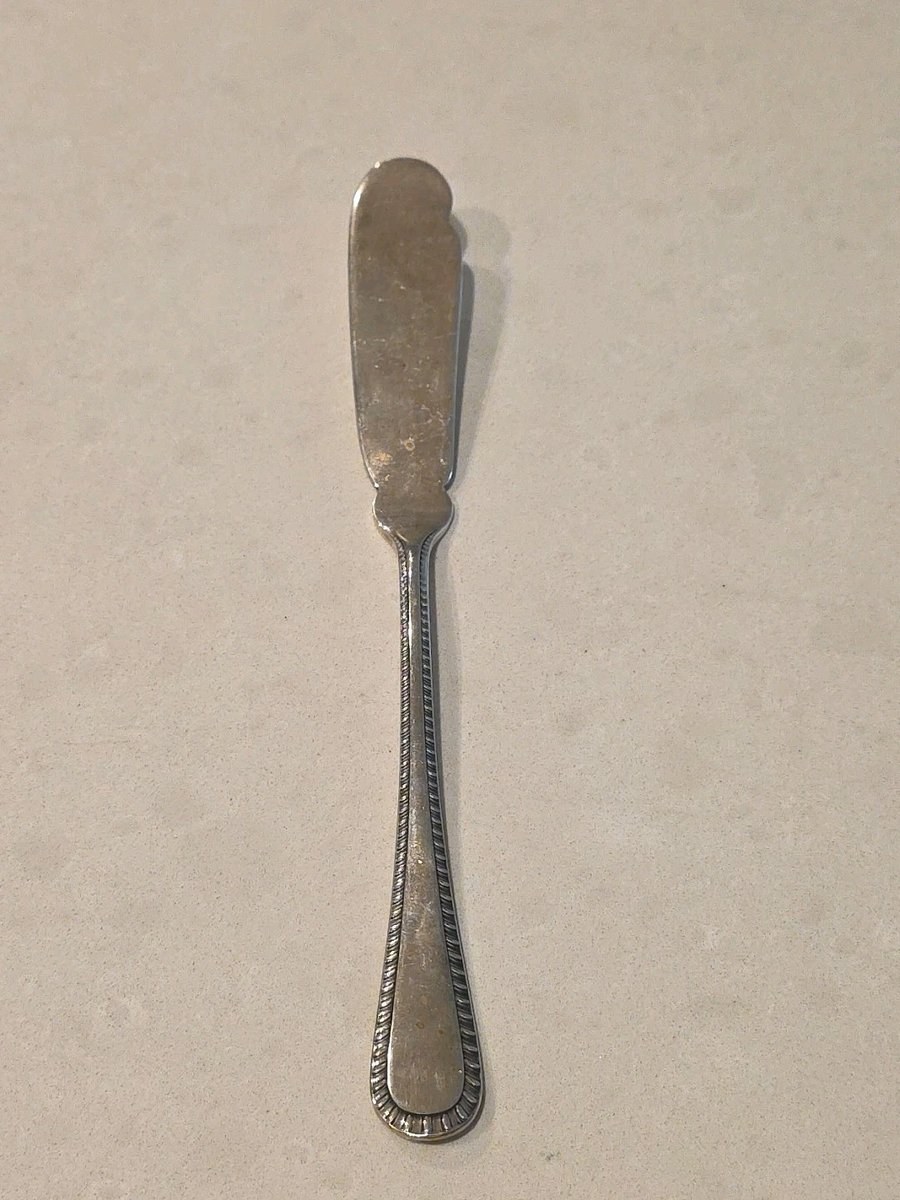 Italian Feather by Buccellati Sterling Silver Butter/Fish Knife Solid Sterling 