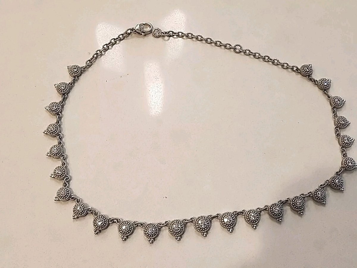 Judith Ripka Sterling Silver Diamonique Dew Drop 18" Necklace
