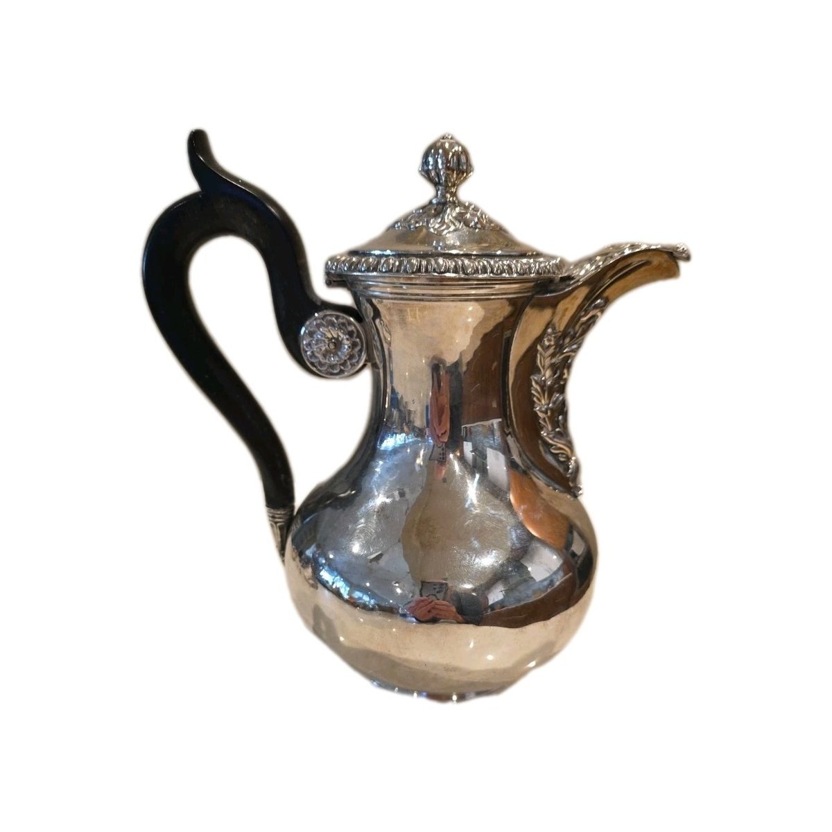 Martial Fray French .950 Silver Tea Pot Hand Chased 1875-91