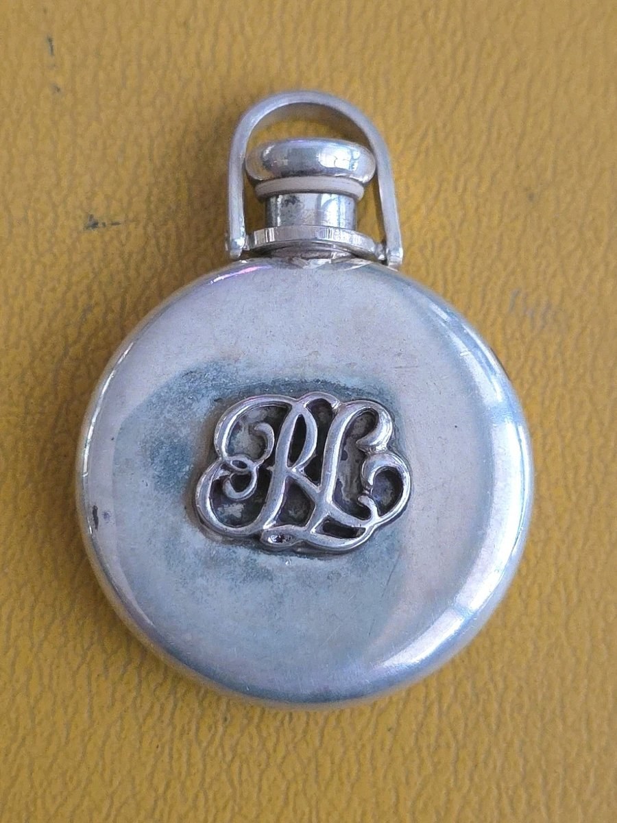 Ralph Lauren Sterling Silver 925 RL Perfume Bottle Pendant 