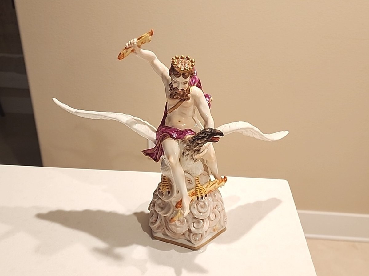 Rare Chelsea House  GANYMEDE RIDING  VENUS Figurine 11"x13"