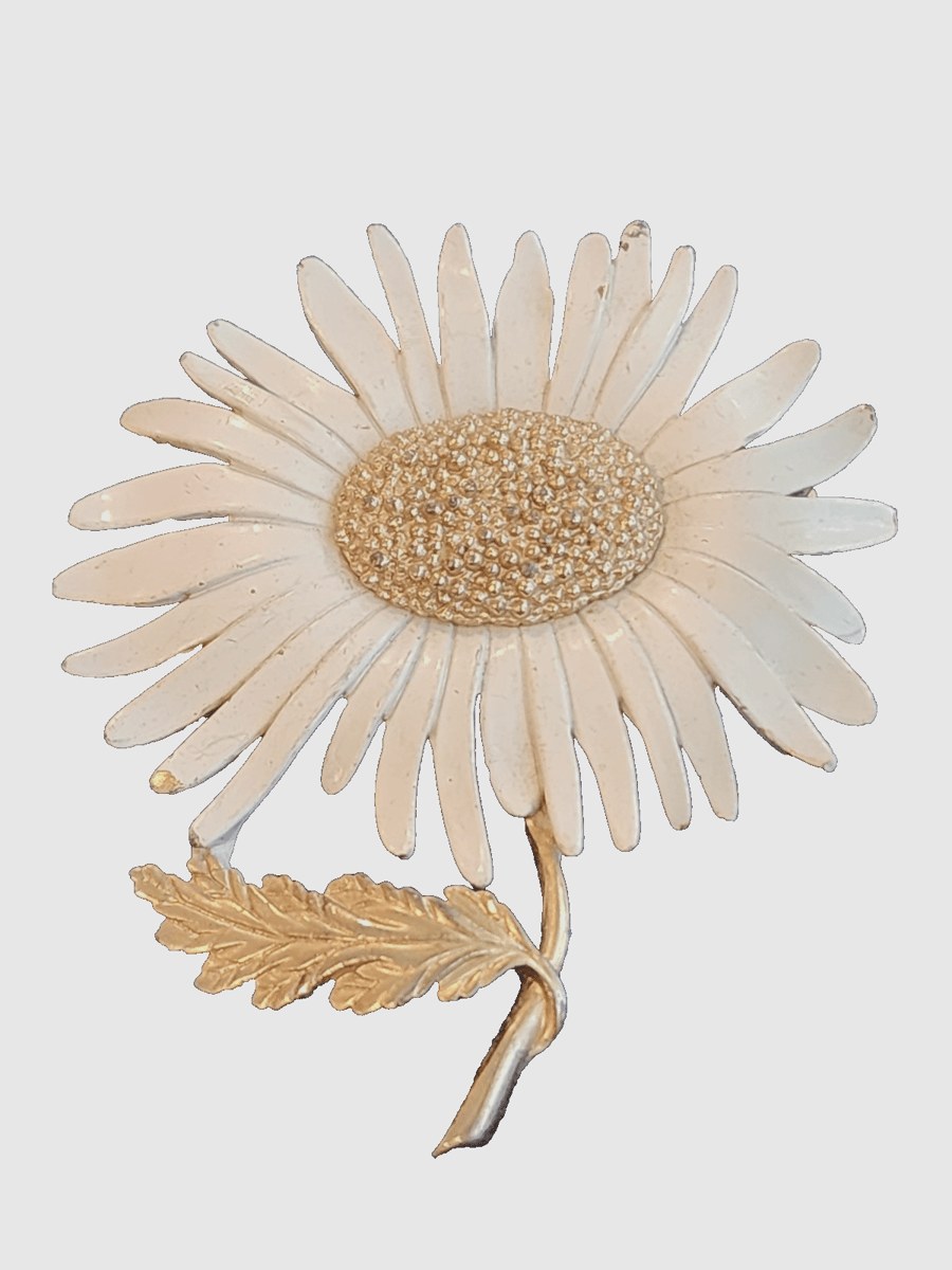 Signed Marvella Daisy Brooch Pin
