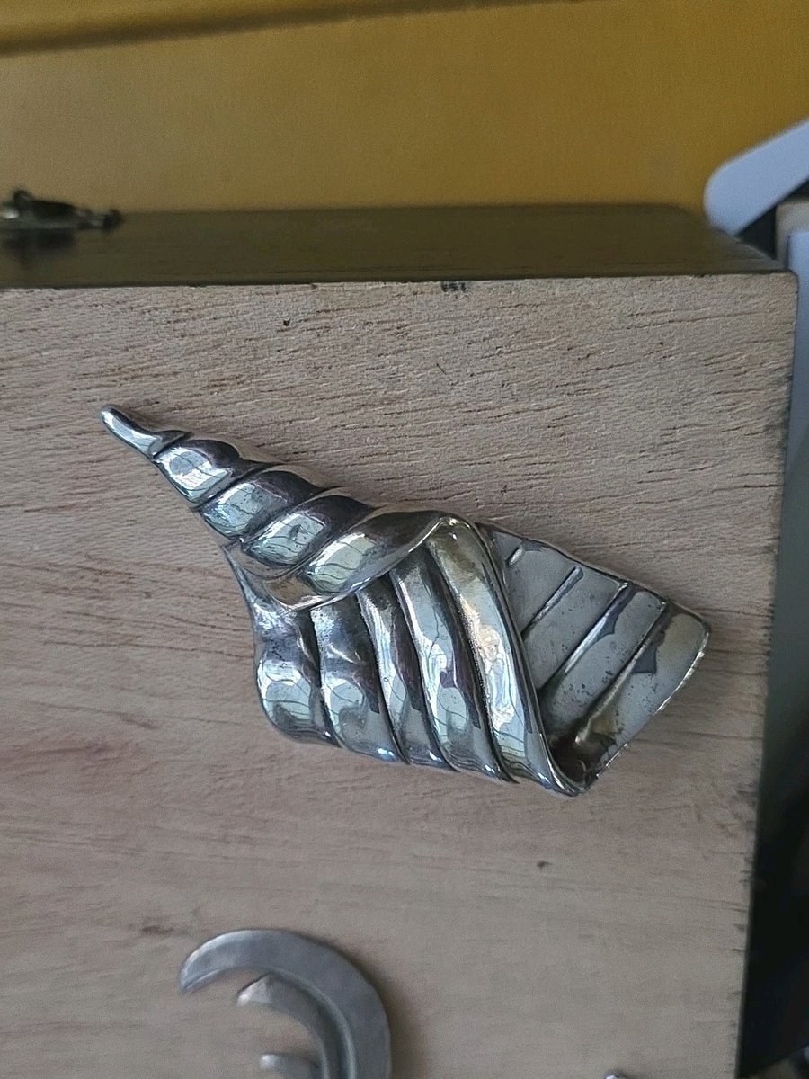 Vintage David Varsano 925 Sterling Electroform Modernest Brooch