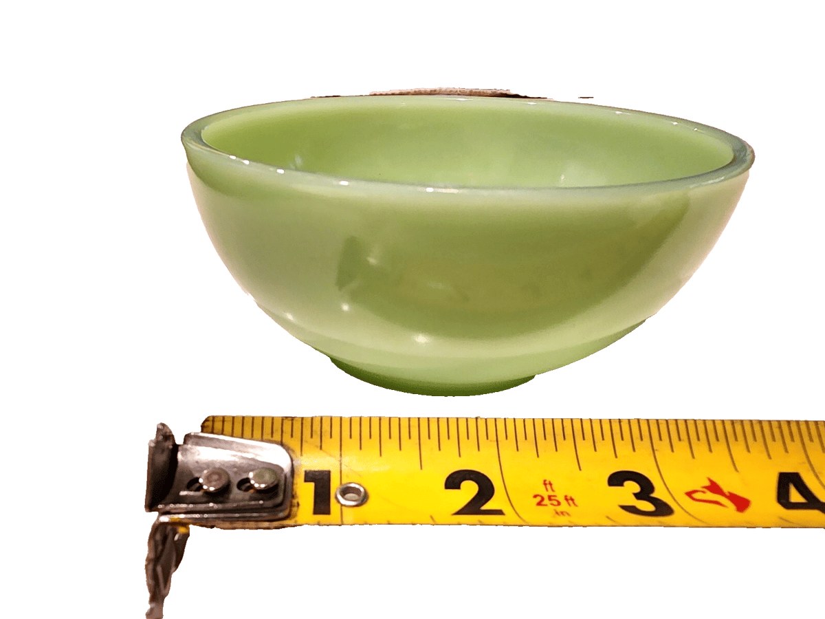 Vintage *JADEITE FIRE-KING 5” CHILI BOWL* Green Glass Ovenware Oven Ware