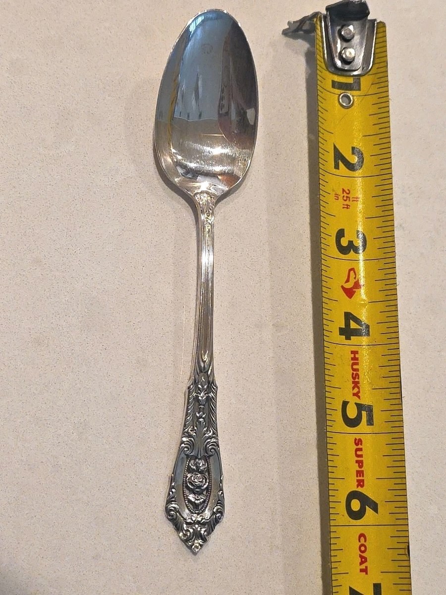 Wallace Rose Point 1934 Sterling 6” Spoon 