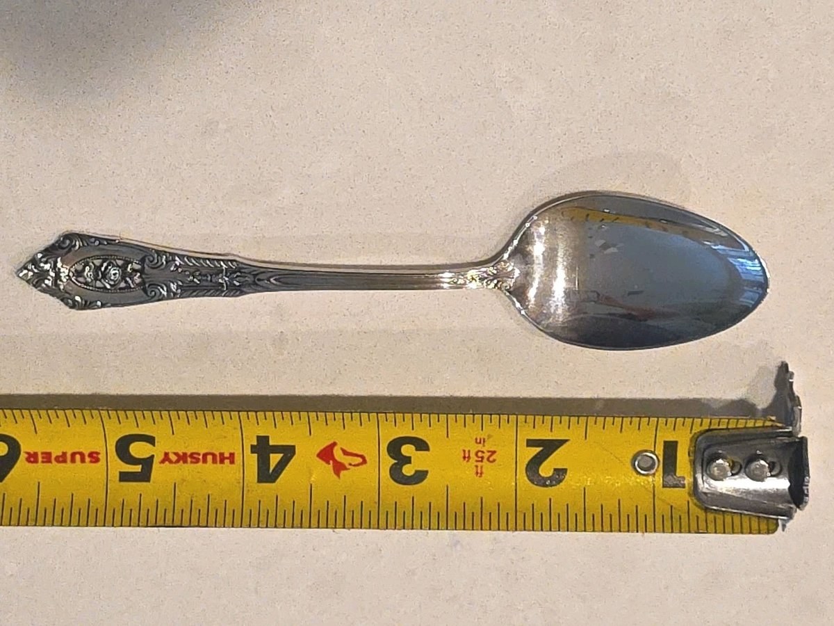 Wallace Rose Point Sterling Silver 5 5/8" SPOON 