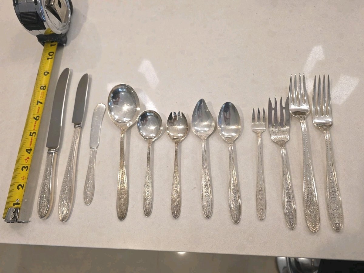 Wedgwood International Sterling Silver  Flatware Service Dinner Set 157 Pieces