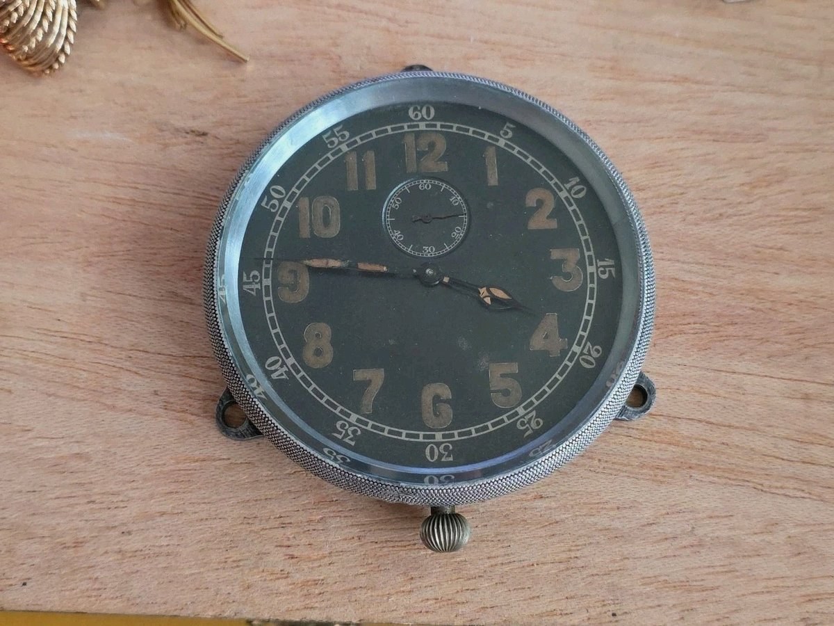 Working JUNGHANS  J30 Aviation Aircraft Clock WWII from Messerschmitt 