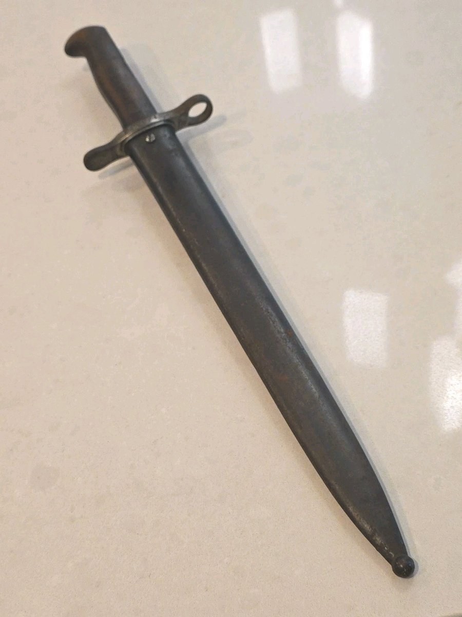 WWII German K98 Mauser Bayonet Waffenfabrik Neuhausen & Sheath