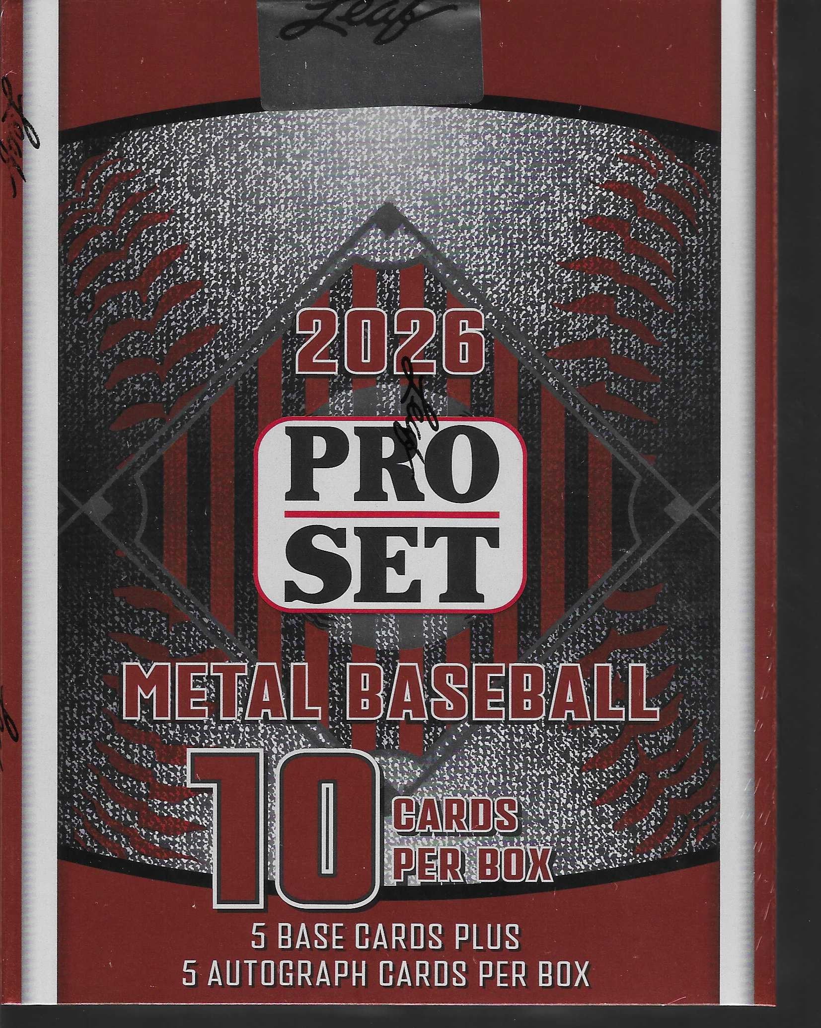 Factory-sealed baseball hobby box on a neutral background