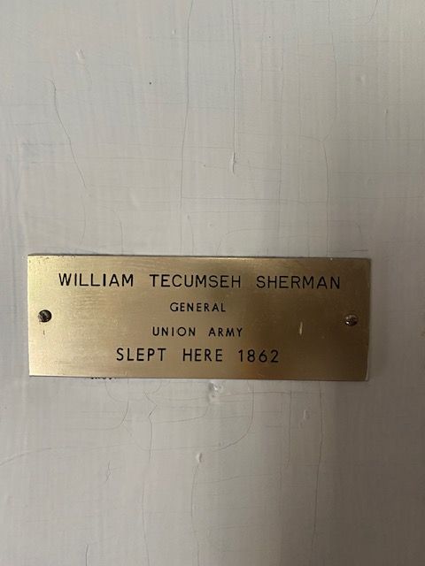 A historic plaque at Woodlawn