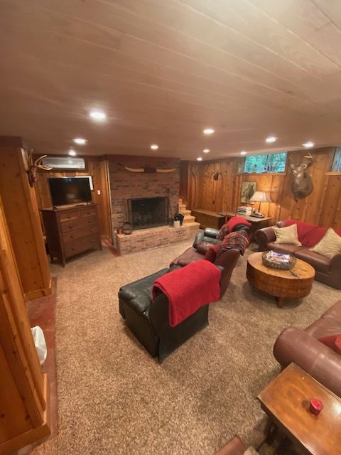 A furnished lounge inside the house