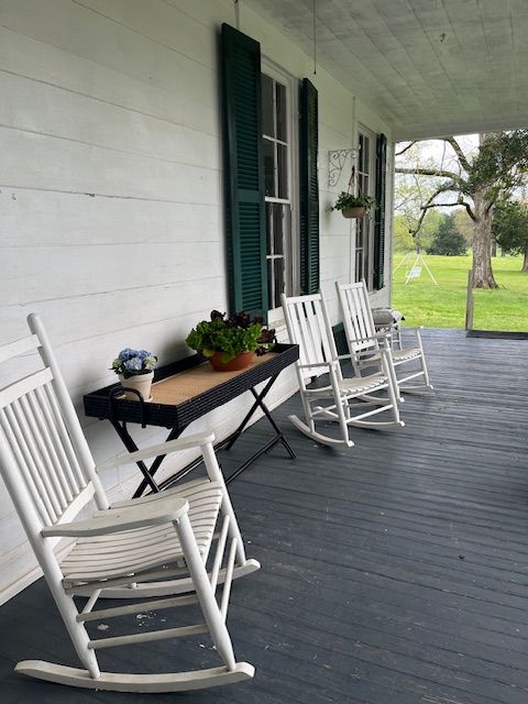 Rocking chairs on the porch