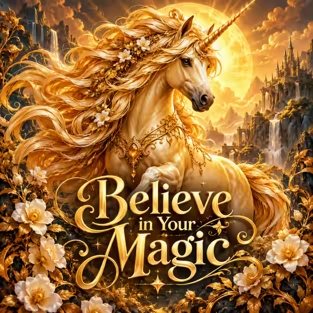Golden Unicorn of Courage