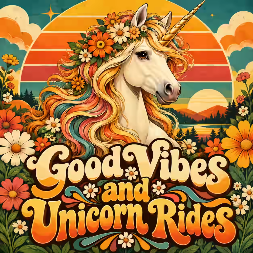 Retro Groove Unicorn