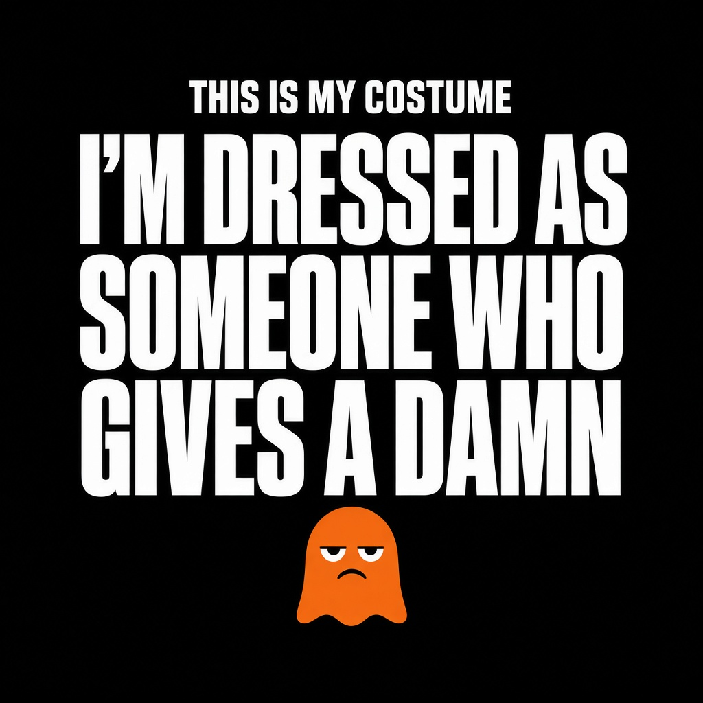 Dressed as Someone Who Gives a Damn