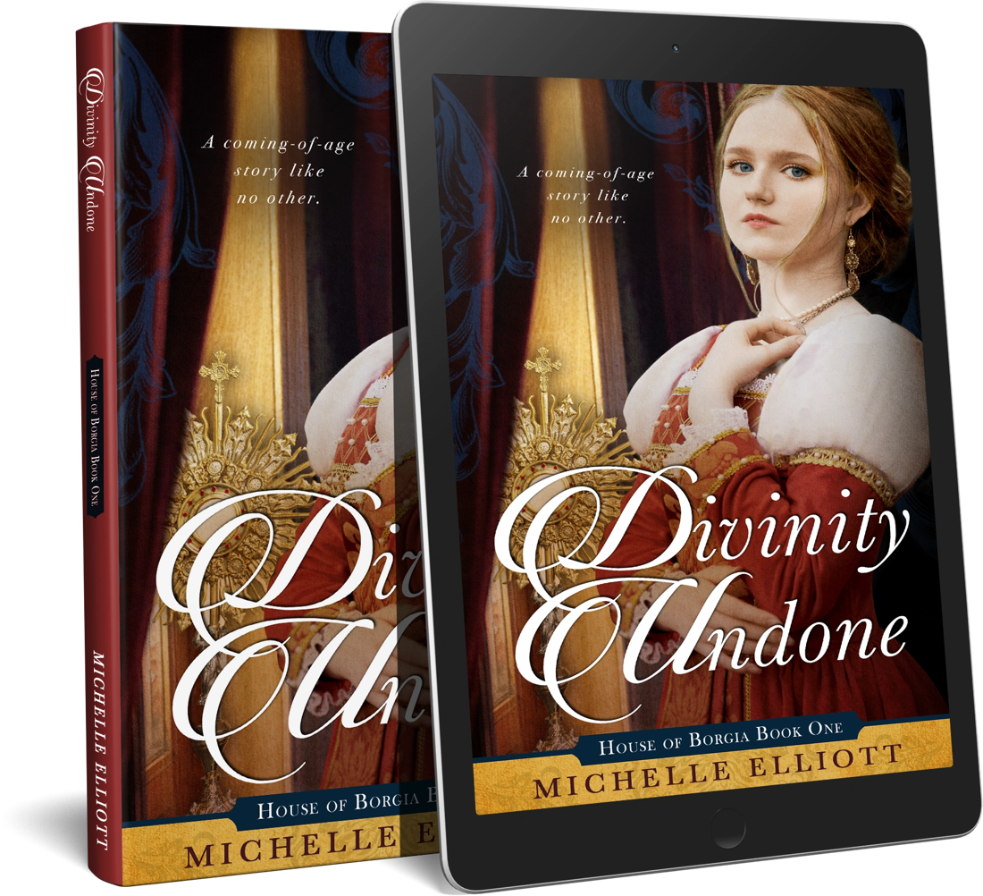 Divinity Undone by Michelle Elliott, original cover artwork