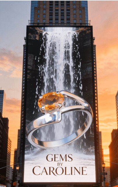Citrine and Sterling Silver Ring