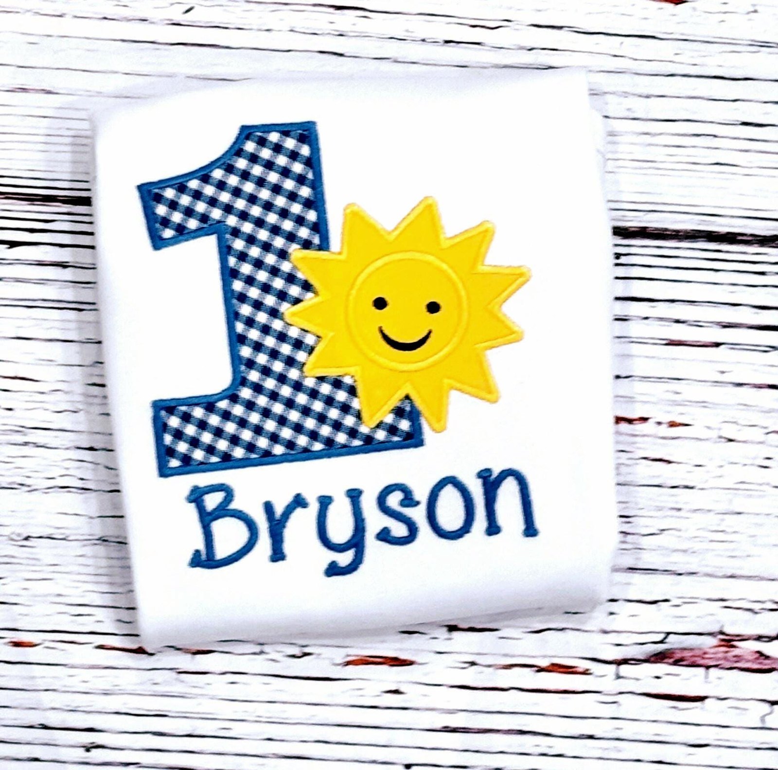 Personalized Sunshine 1st Birthday Shirt, Toddler Cotton Tee (Ages 1-9)