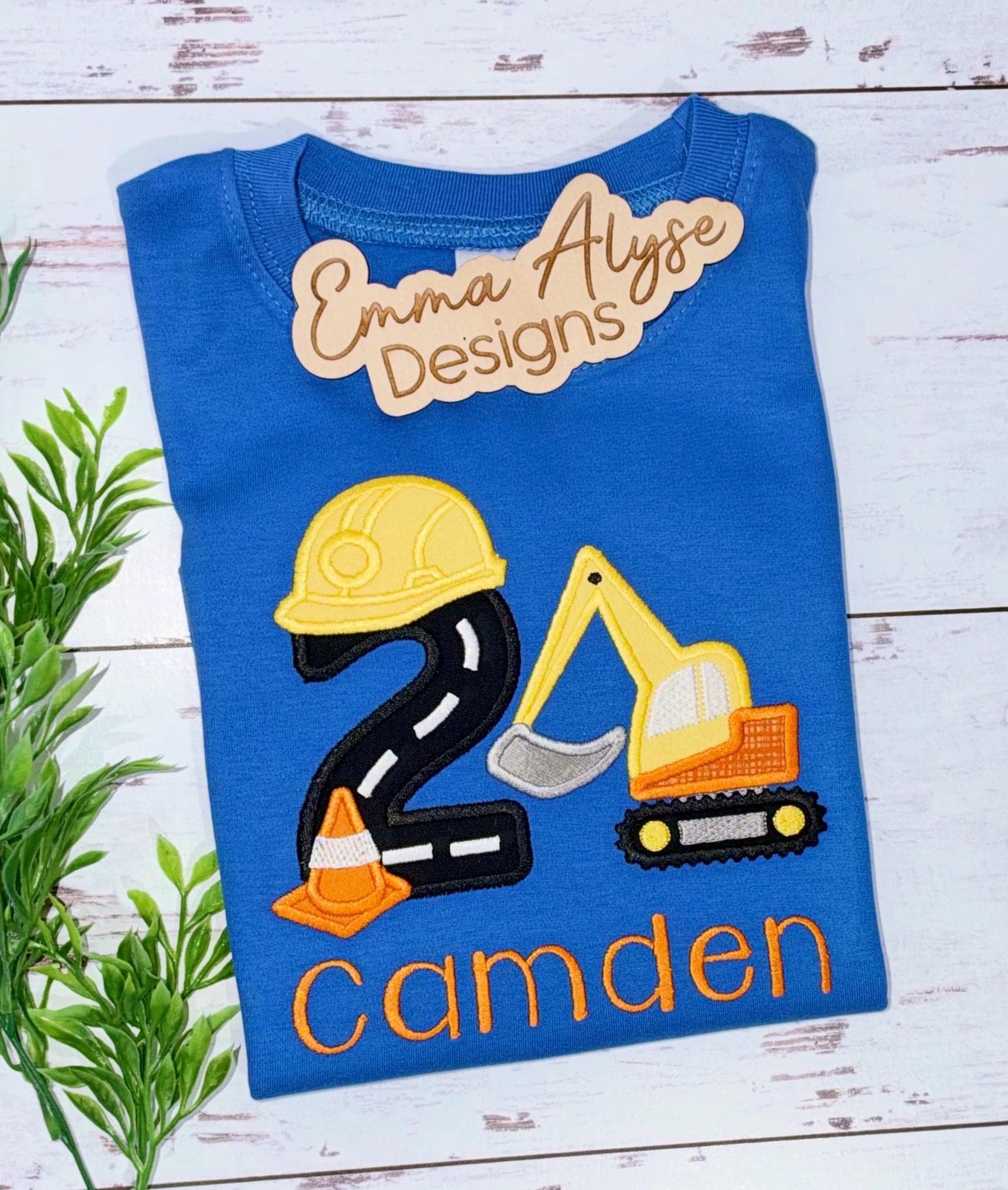 Construction Birthday Party Excavator Shirt, Any Age