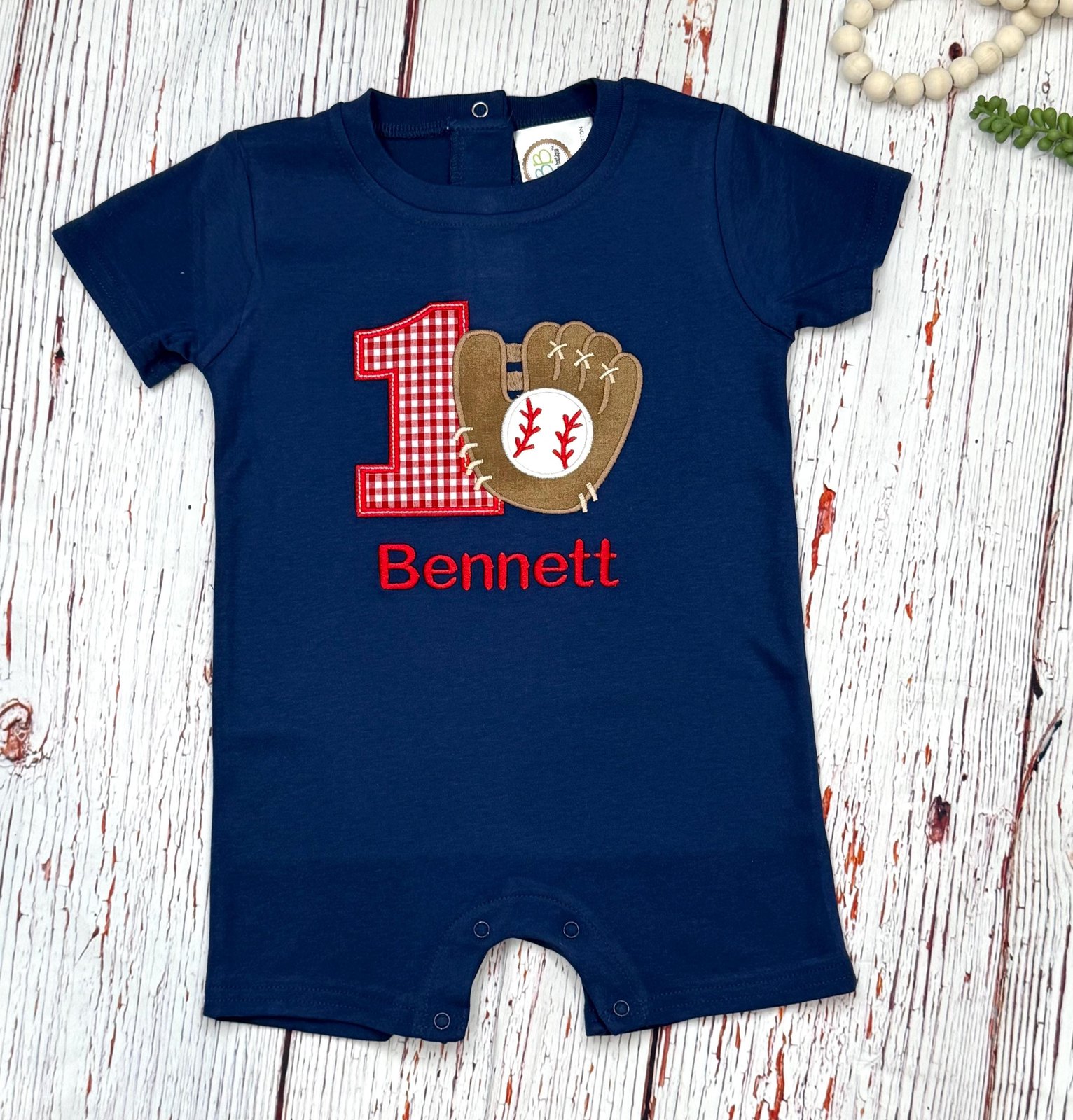Baseball Birthday Romper: Rookie of the Year Outfit