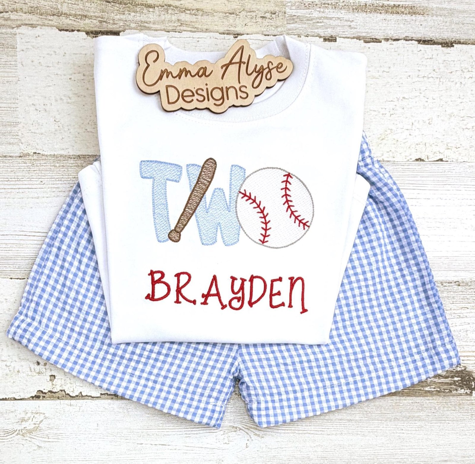 Baseball Birthday Outfit, Personalized Name, One or Two