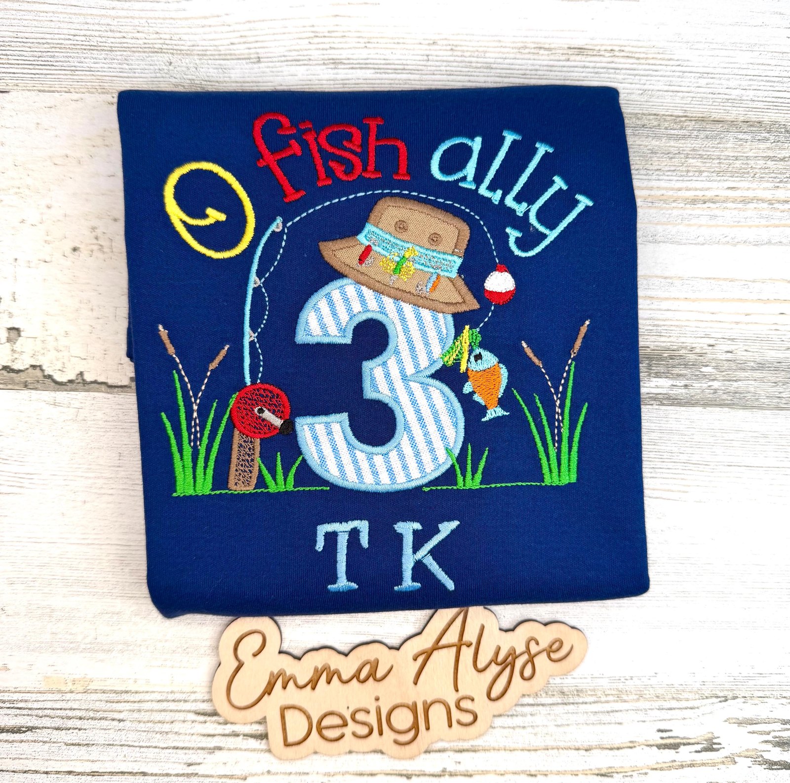 Fishing 3rd Birthday Shirt, Personalized Boys Ofishally Birthday Tee