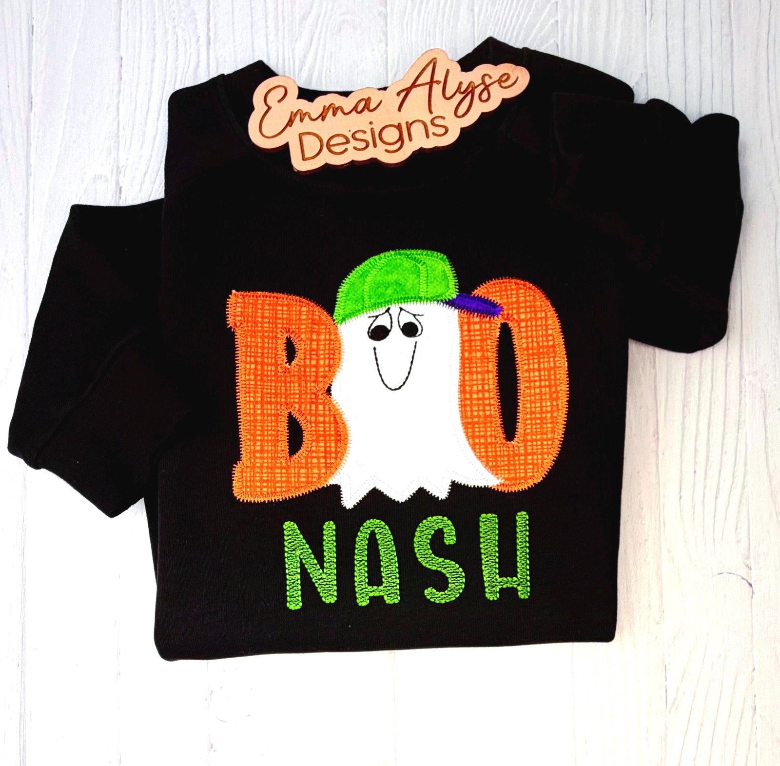 Kids Halloween Sweatshirt, Toddler Ghost Shirt, Boys BOO Sweater