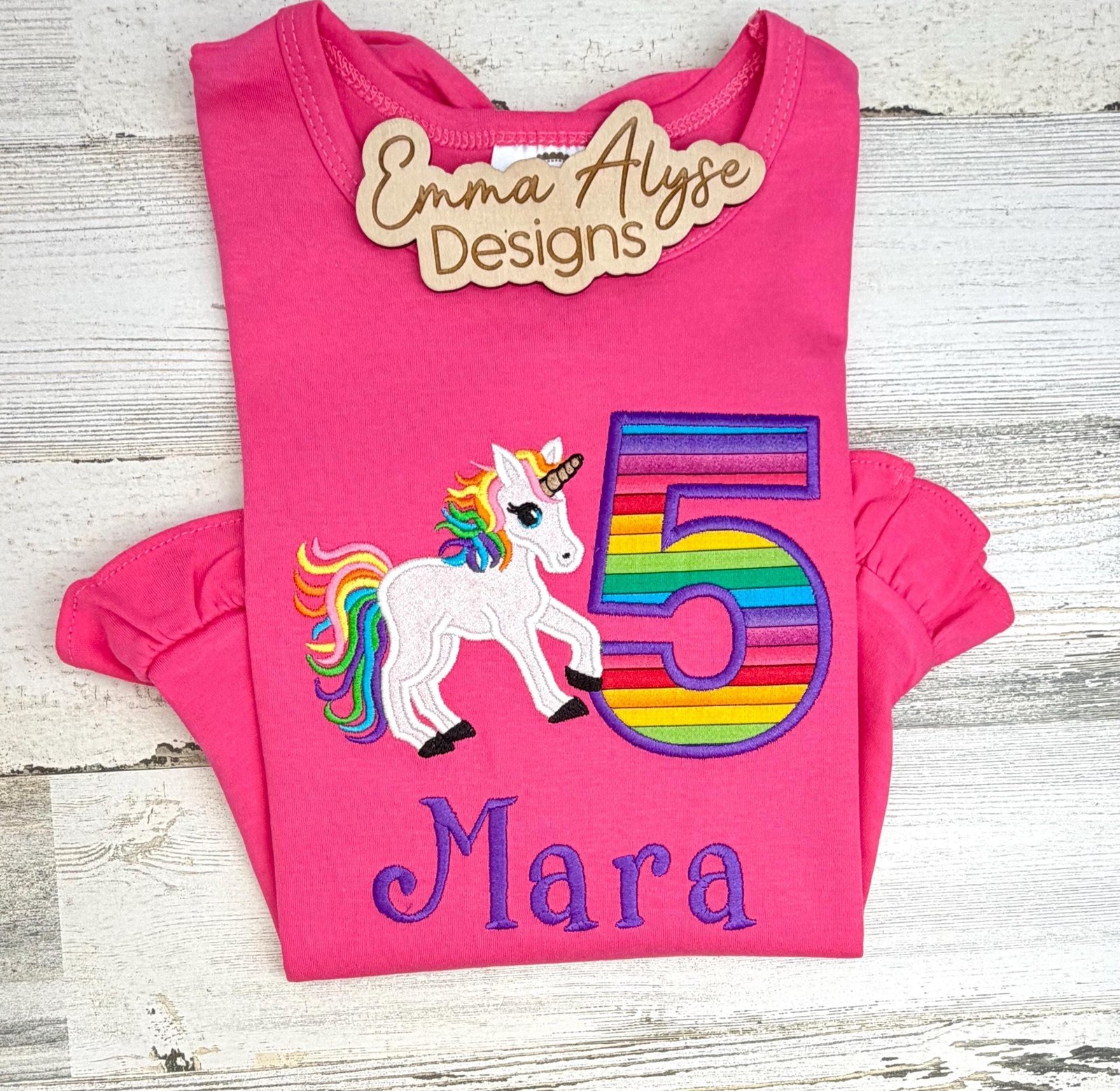 Unicorn Birthday Shirt, Custom Kids Tshirt