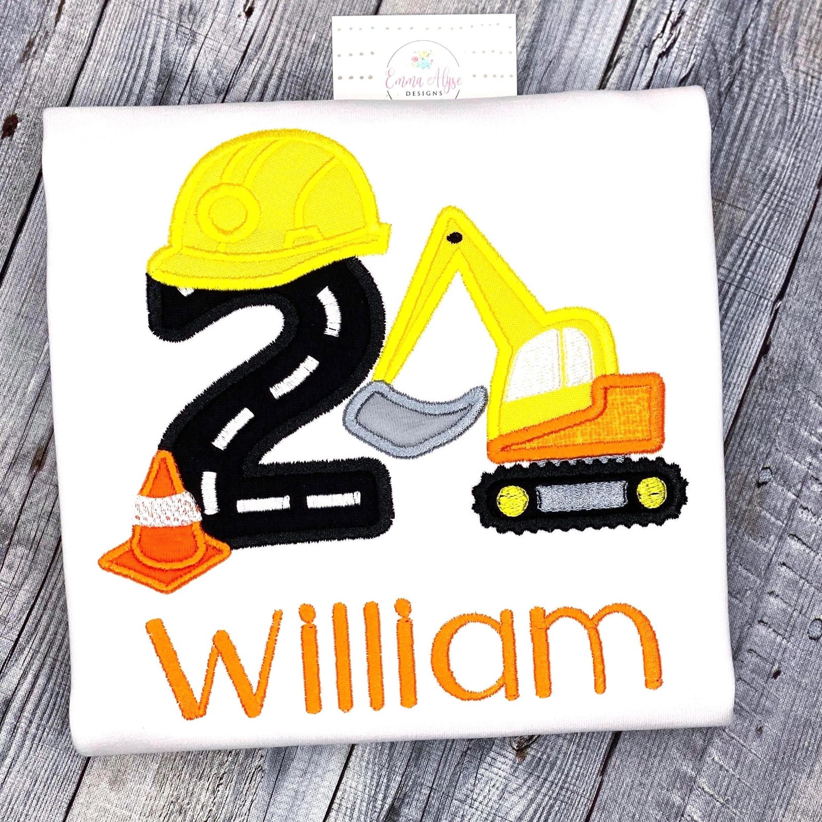 Construction Birthday Shirt, Any Age