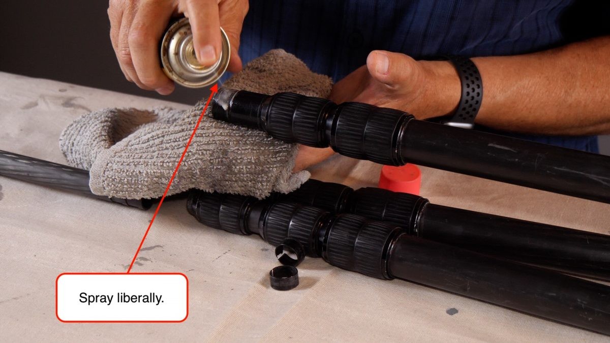 How to clean your tripod legs