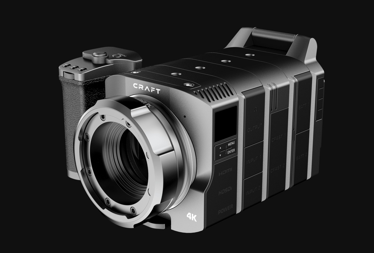 A modular camera with a Micro Four Thirds lens mount.