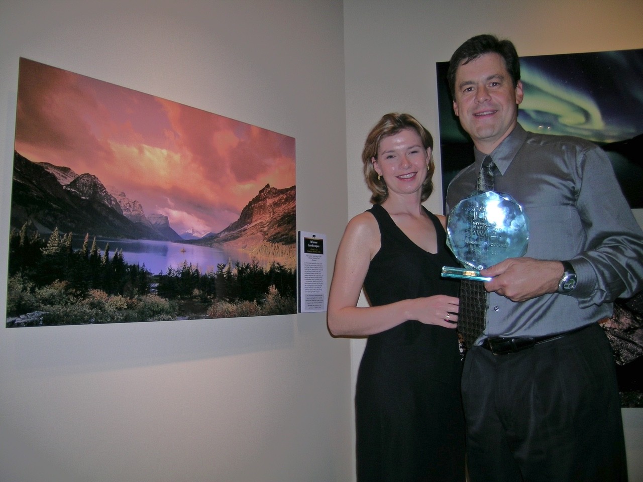 Daniel and Tanya at the Nature's Best photography awards in 1997 in Washington DC.