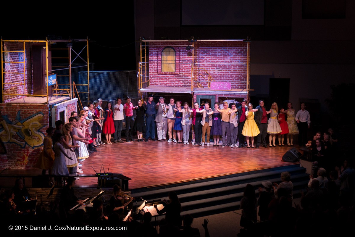 The cast of west side story takes a bow. Lumix G7 with 14-140mm. ISO 800