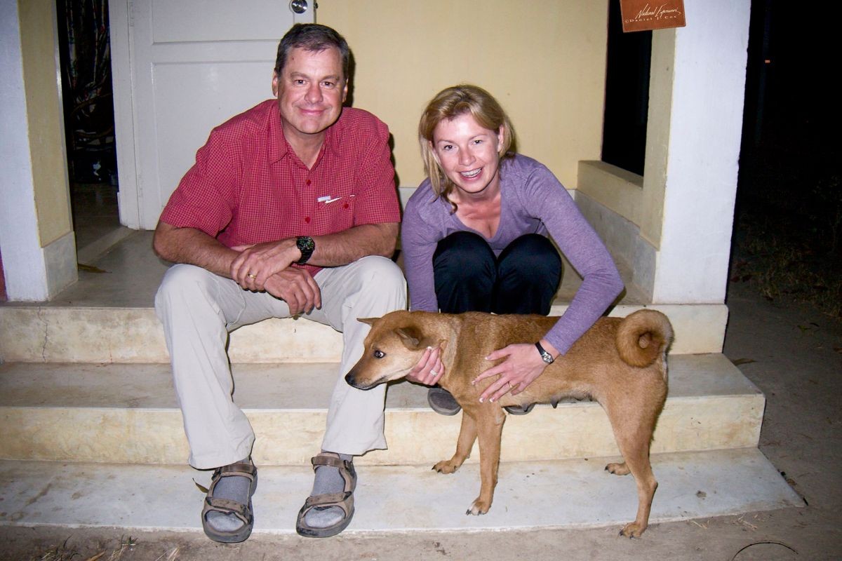 Dan and Tanya with a Free Roamer in India. 