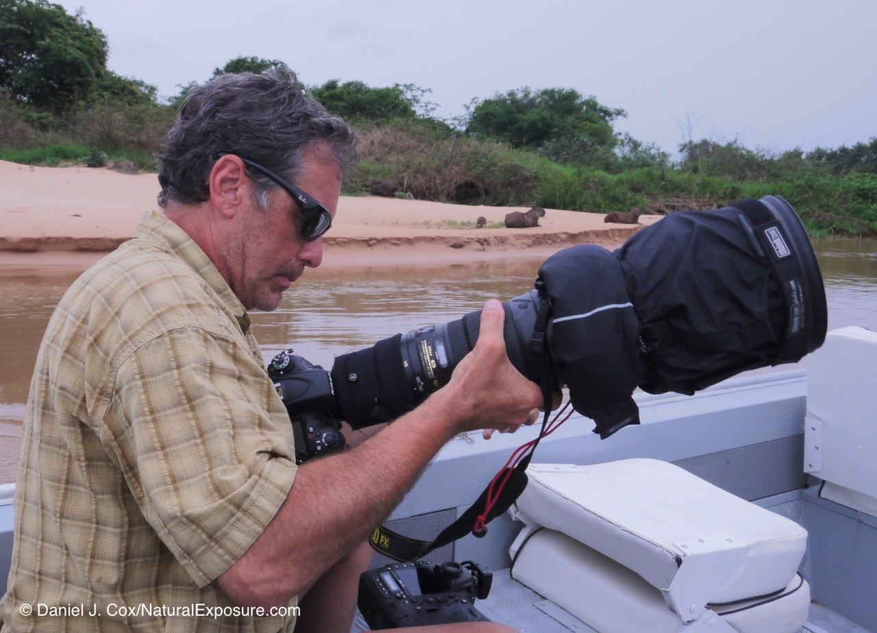 Dan on the Cuiaba river several years ago shooting the Nikkor 600mm F/4