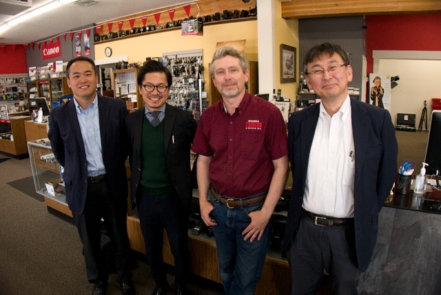 Panasonic Lumix Executives from Tokyo meet with Marshal Lewis at Bozeman, Camera in Montana.
