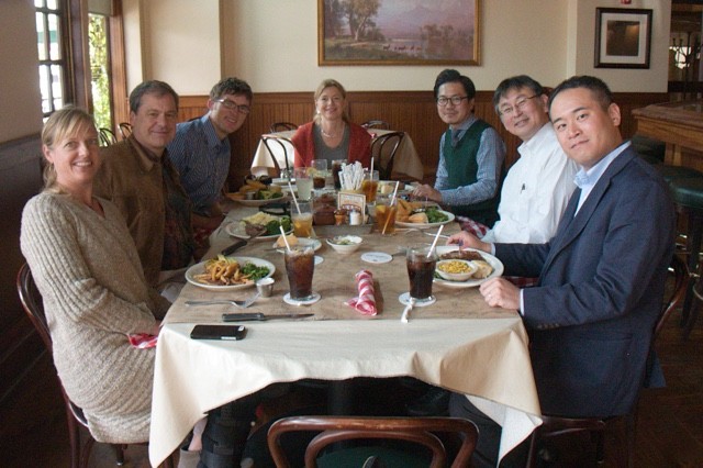 A wonderful lunch at Ted's Montana Grill with our guests from Panasonic . Bozeman, Montana